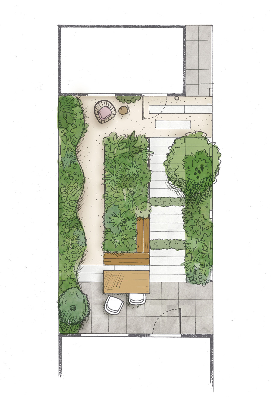 Stadstuin-plattegrond-schets